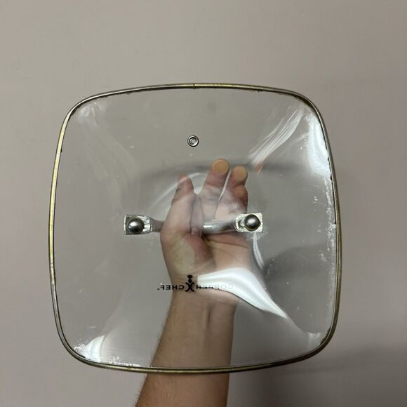 All in One Pan Copper Chef Pan 9.5-Inch Nonstick Deep Square Induction Frying - Picture 5 of 13